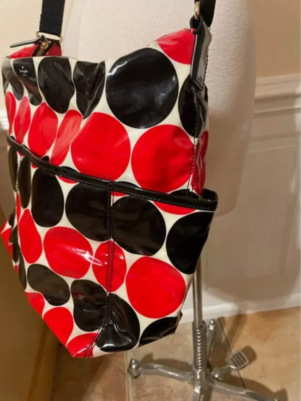 The Kate Spade Serena Polka-Dot Baby Bag